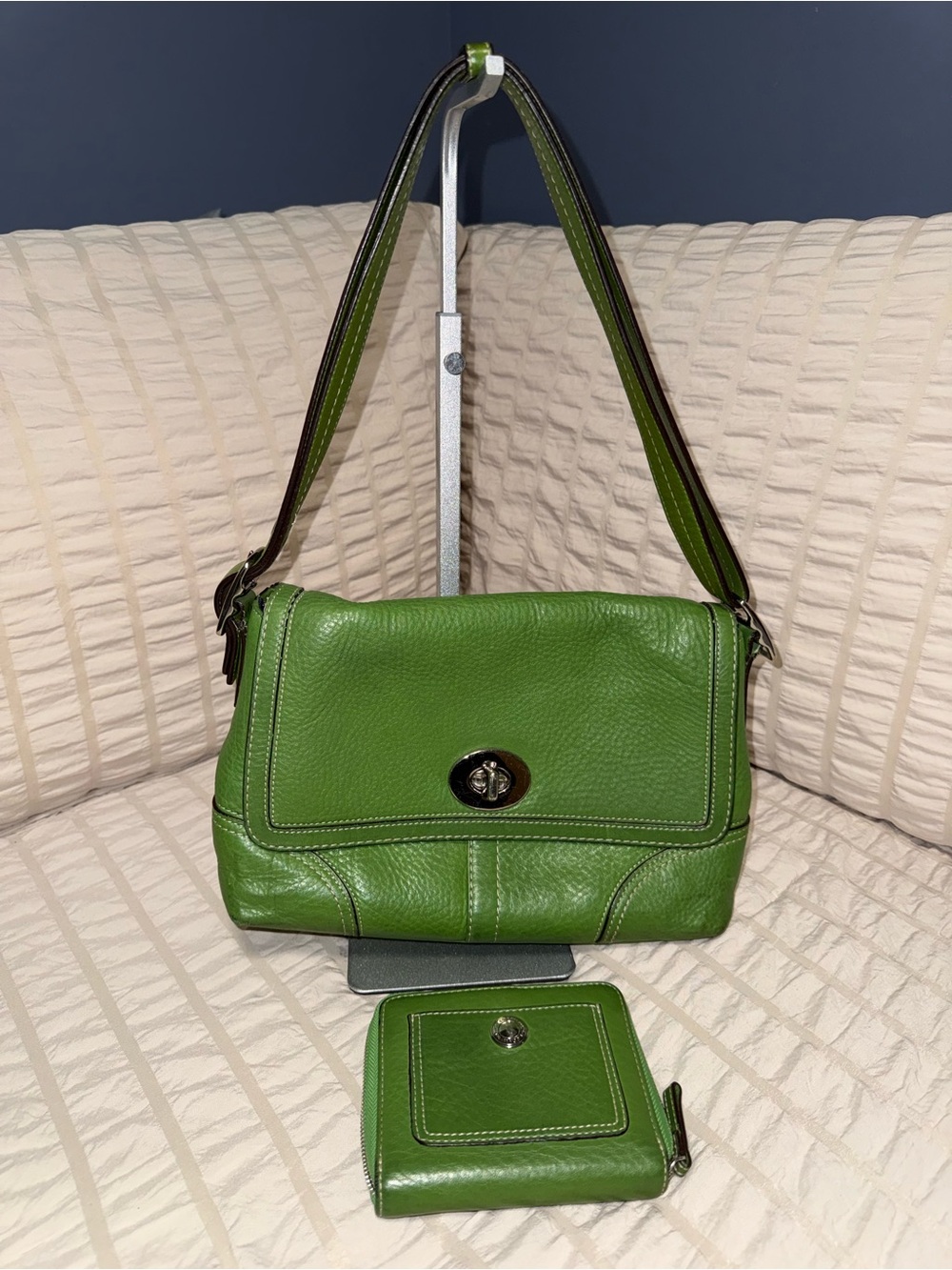 Coach Hampton Flap Shoulder Bag and Wallet
Bundle